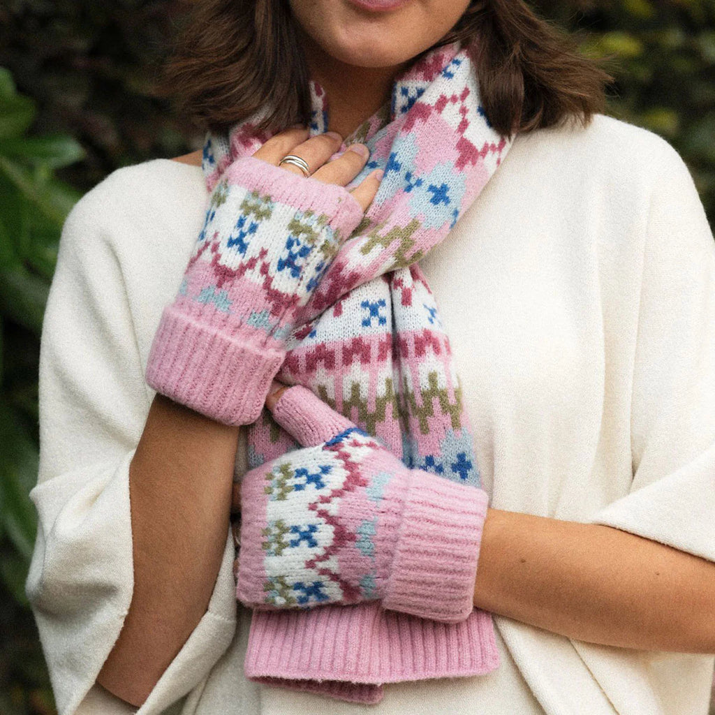 Millie Mae Carla Scarf- Pink