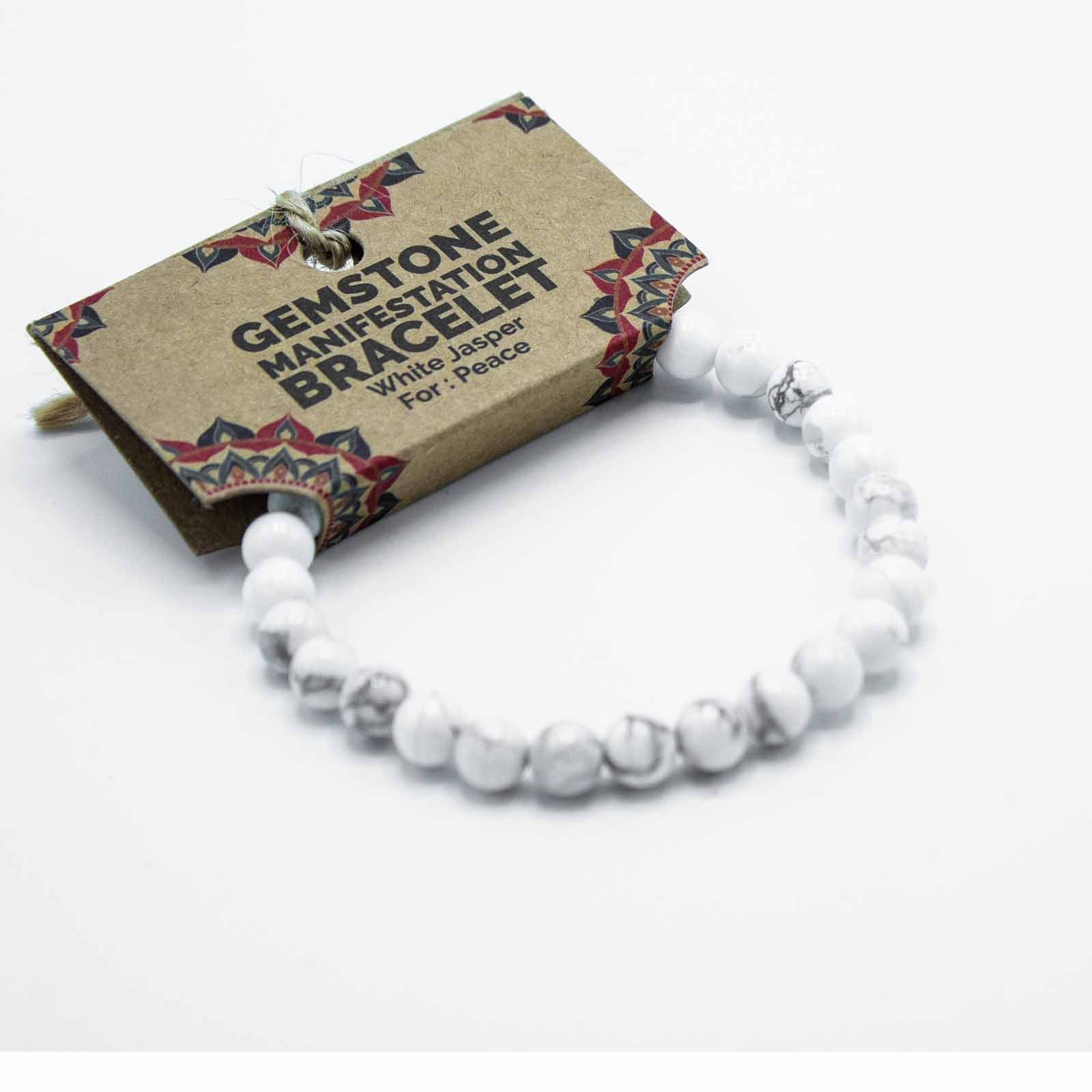 Gemstone Bracelet- White Jasper
