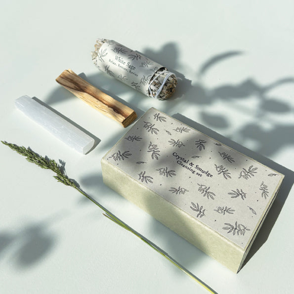 Crystal & Smudge Cleansing Set