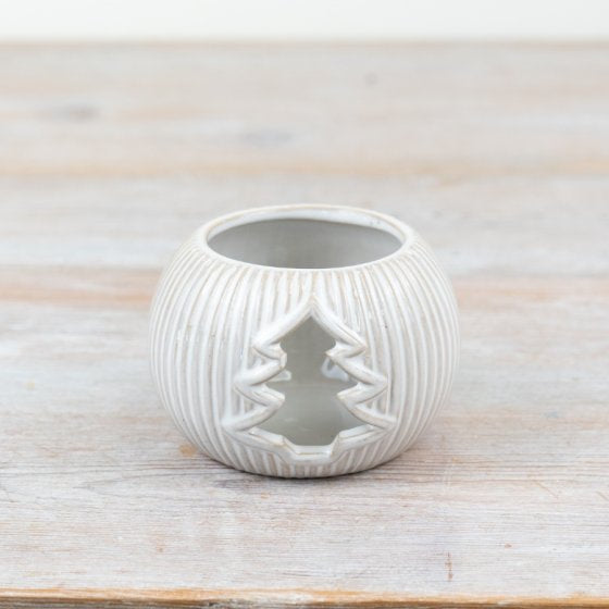 Porcelain Christmas Tree Tea Light Holder