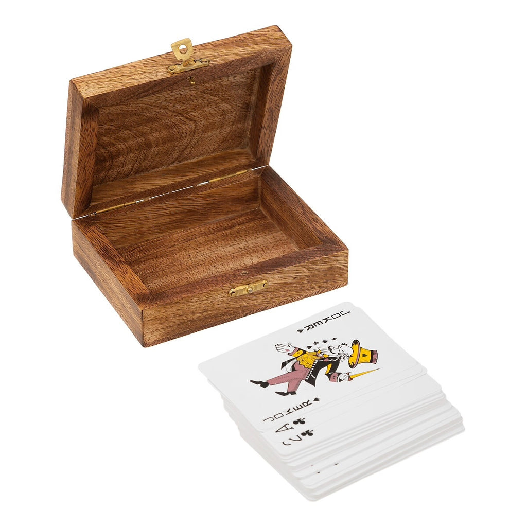 Mango Wood Card Box & Cards