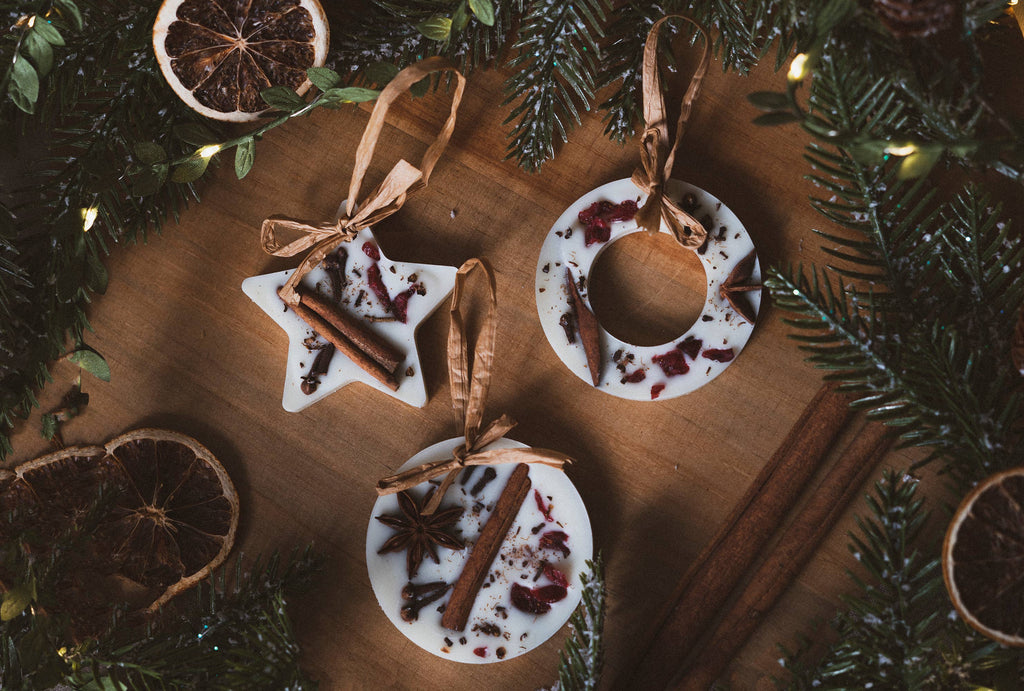 Christmas Scented Tree Decorations: Cranberry Orange and Cinnamon / Star