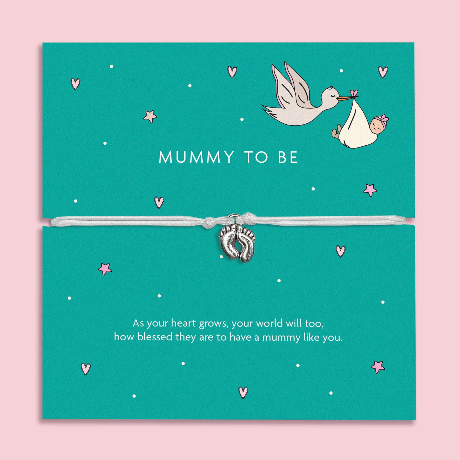 Mummy To Be Baby Feet Bracelet