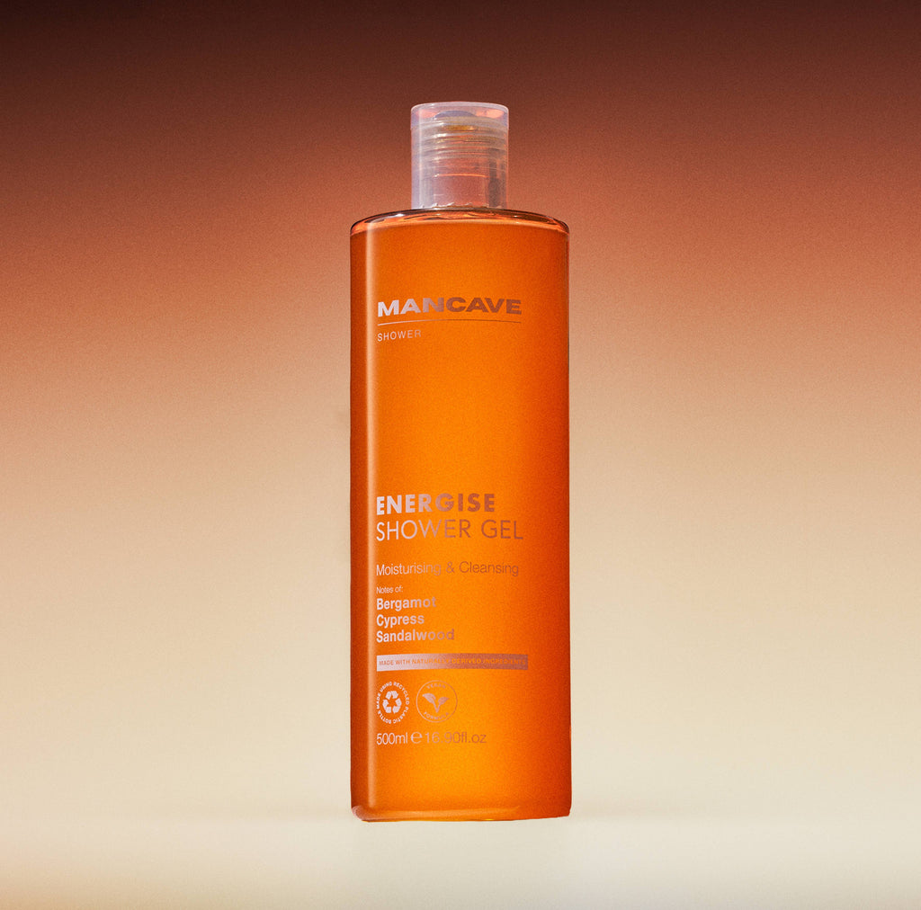 Energise Bergamot Shower Gel, 500ml, Christmas Gift for Him