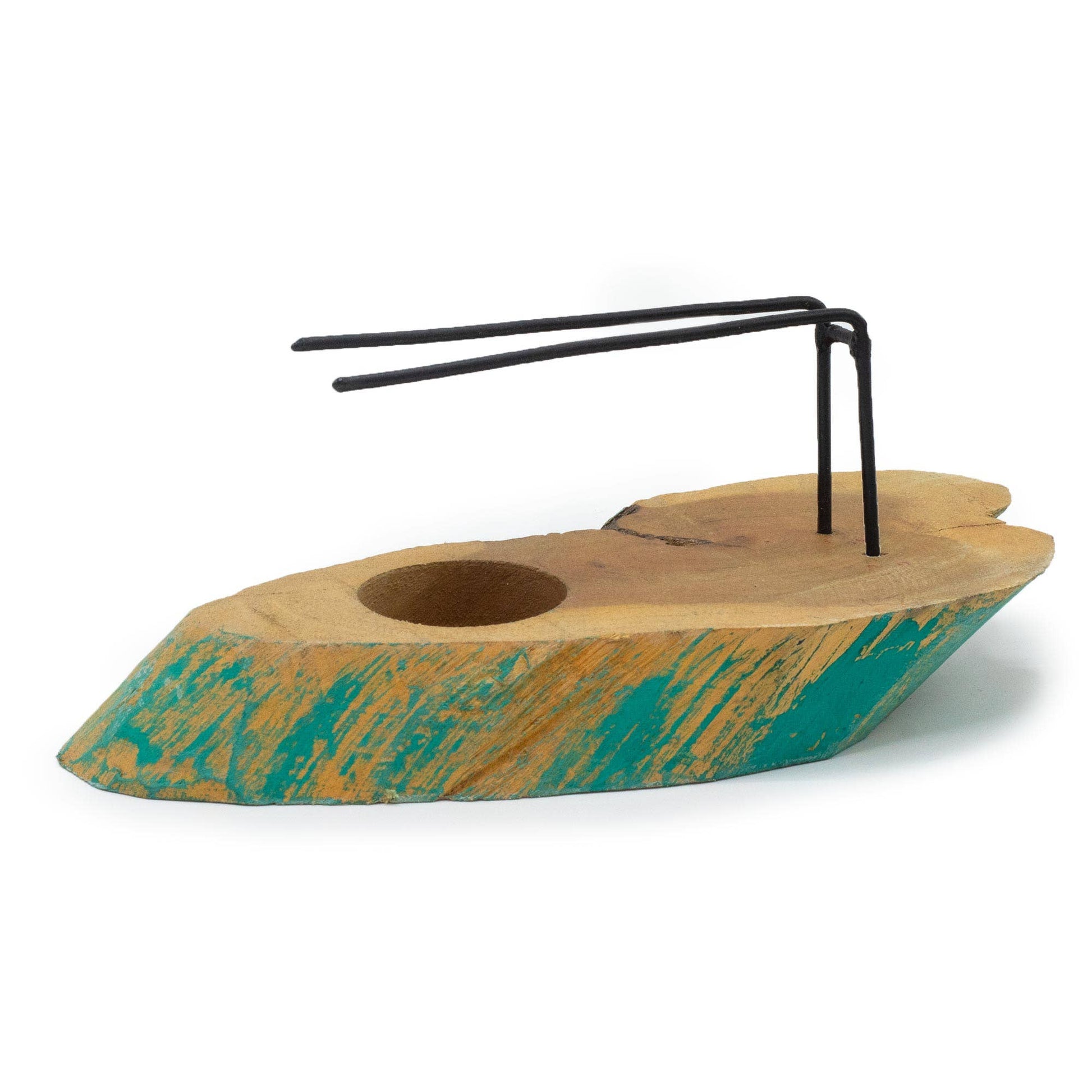 Palo Santo Heaters: Small Palo Santo Heater - Teak Wood - Yin & Yang Design
