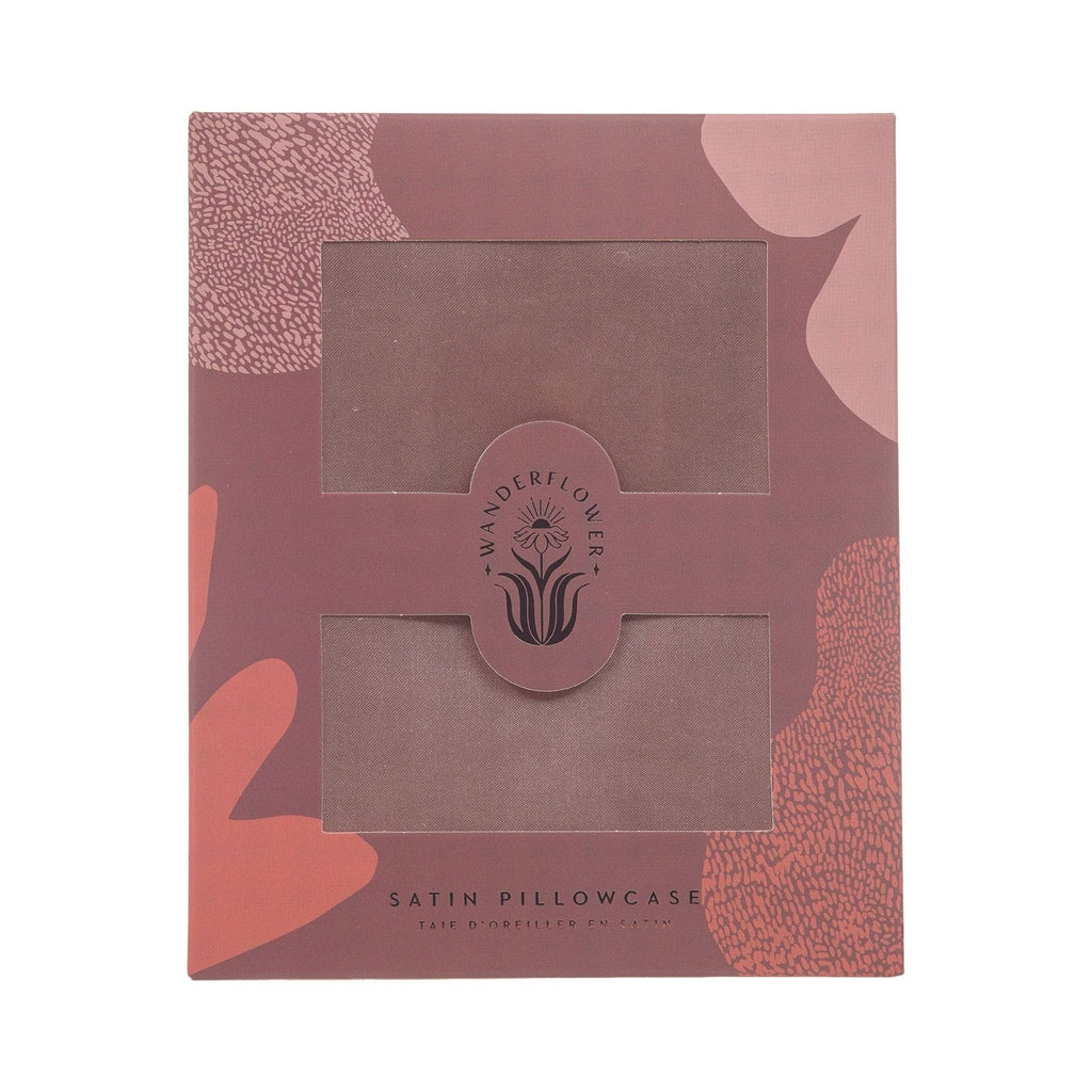 1pc Dreamy Satin Pillowcase - Dusty Rose