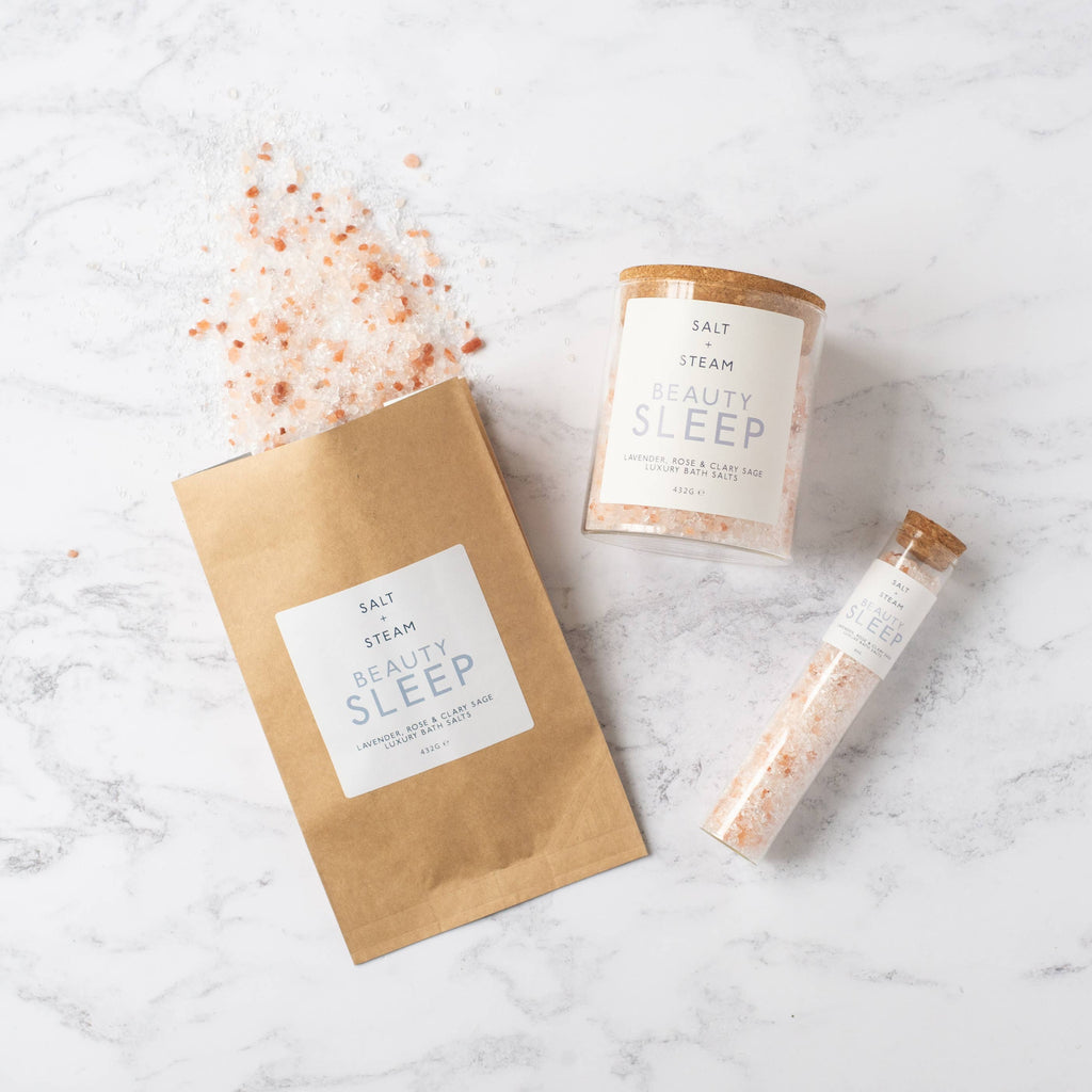 Beauty Sleep - Lavender & Rose Bath Salts 80g & 432g: Jar