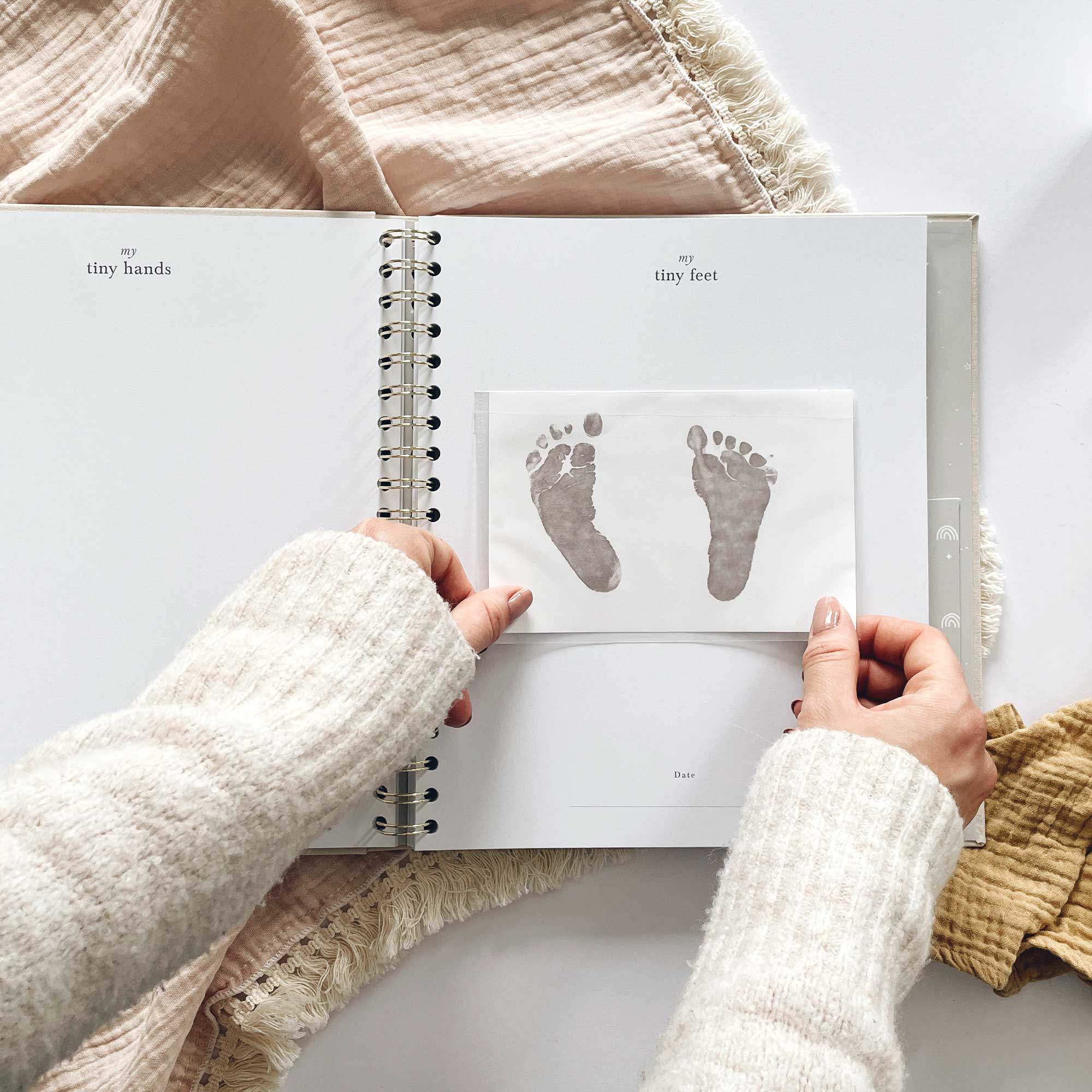 My Baby Book (Safari) luxury keepsake memory book + box