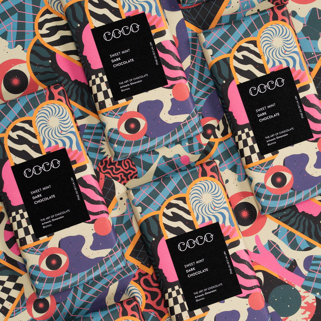 Sweet Mint Dark Chocolate Bar (Pack of 12)