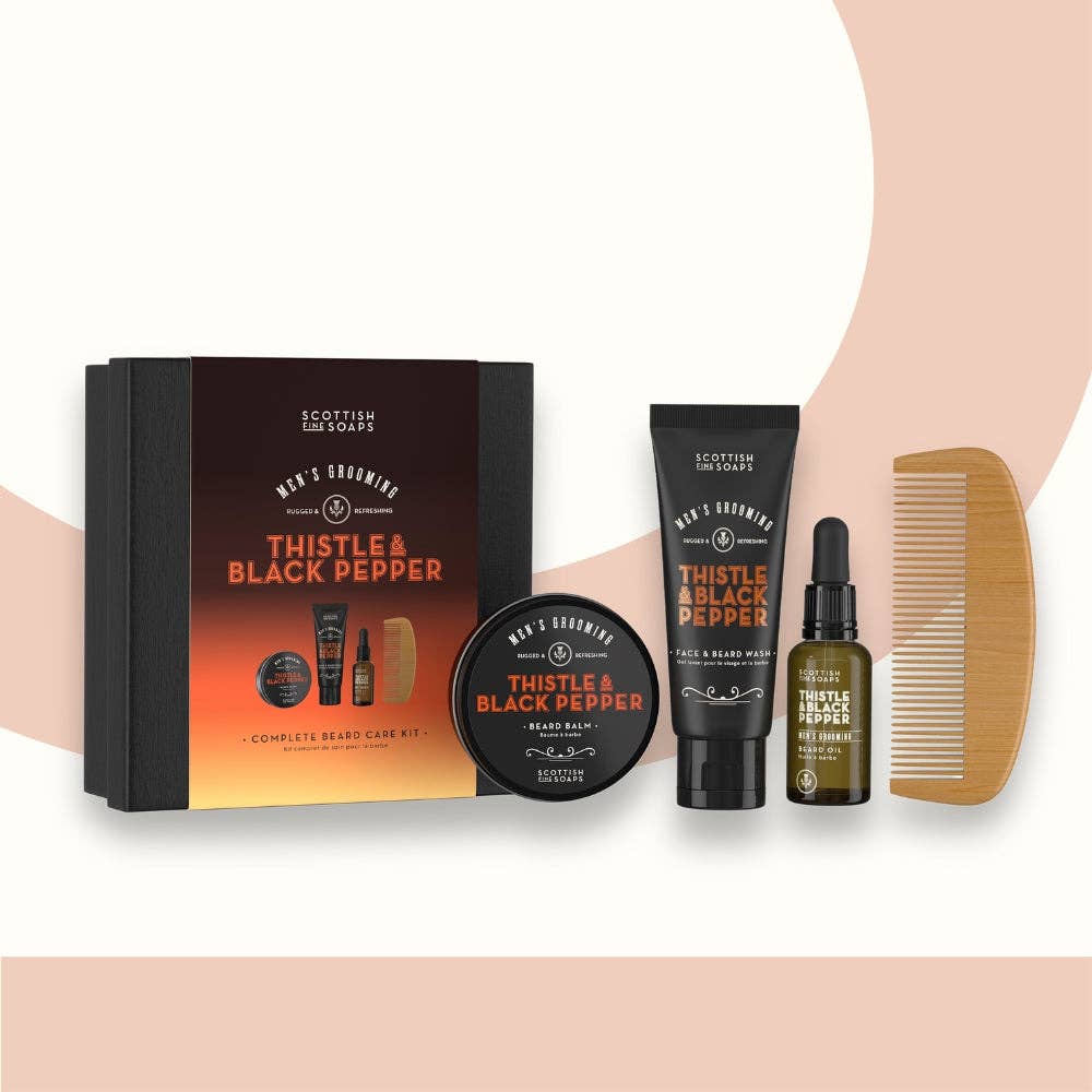 Thistle & Black Pepper Complete Beard Care Kit