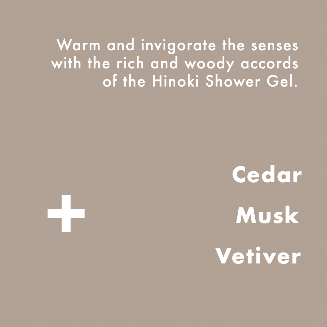Hinoki Wood Shower Gel 200ml, Mens Shower Gel, Mens Gifts