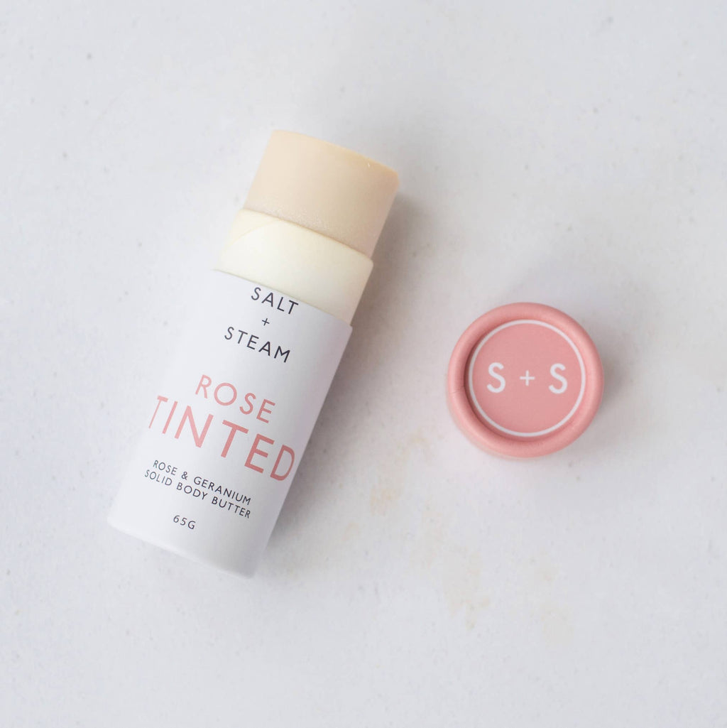 Rose Tinted - Rose Scented Vegan Solid Body Butter Tube 65g