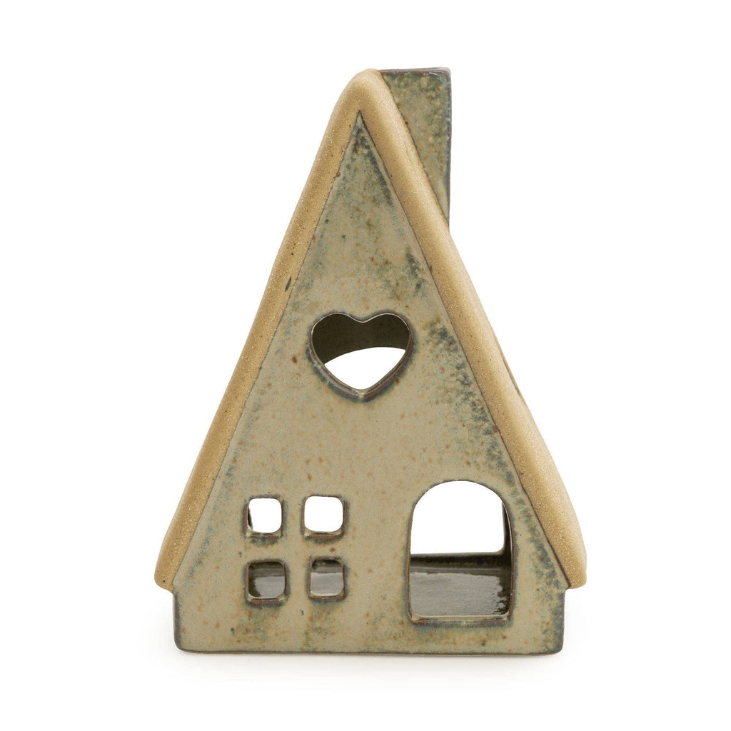 11.5CM HOUSE TEALIGHT HOLDER - PINK