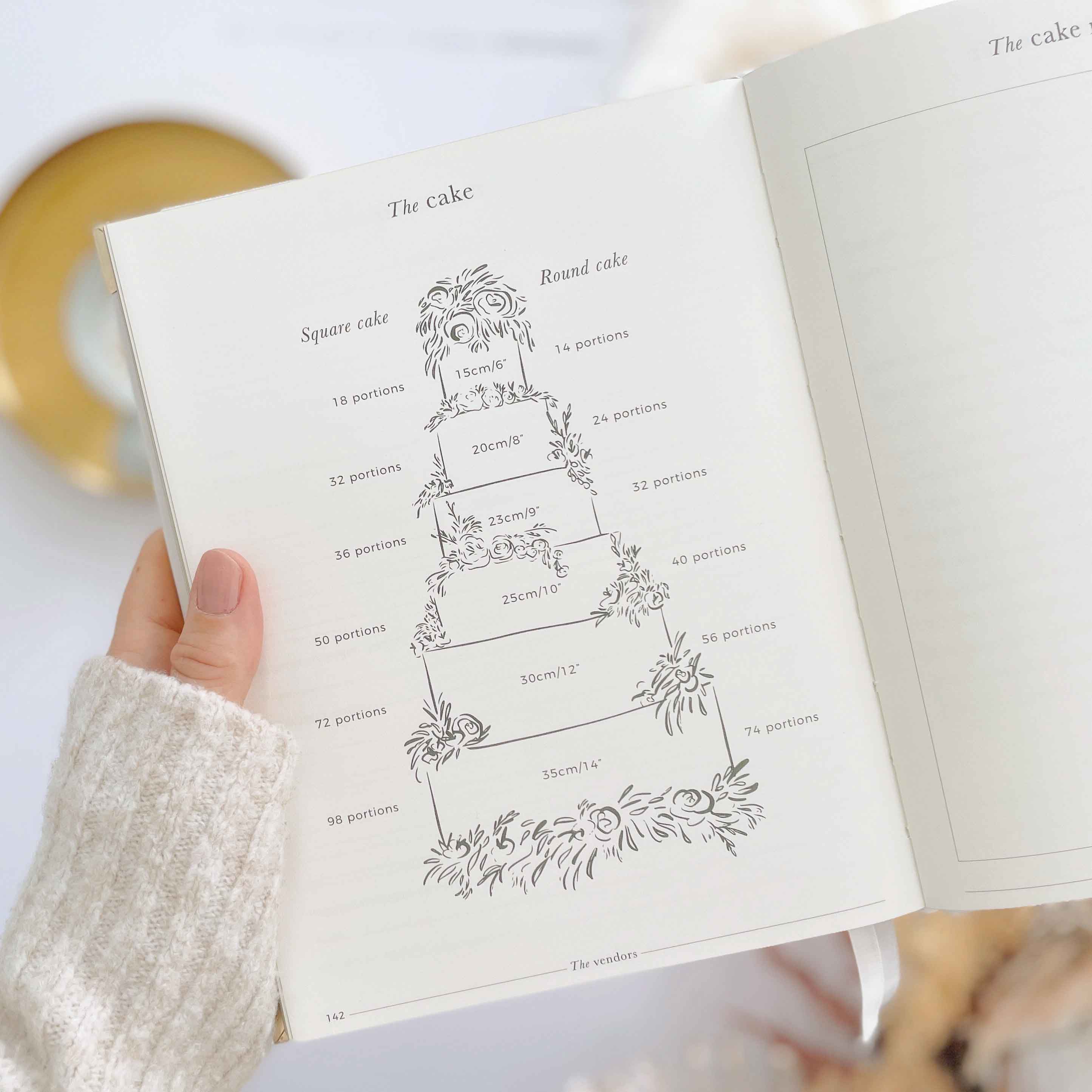 NEW - Luxury Eucalyptus Wedding Planner Book with Gilded Edg