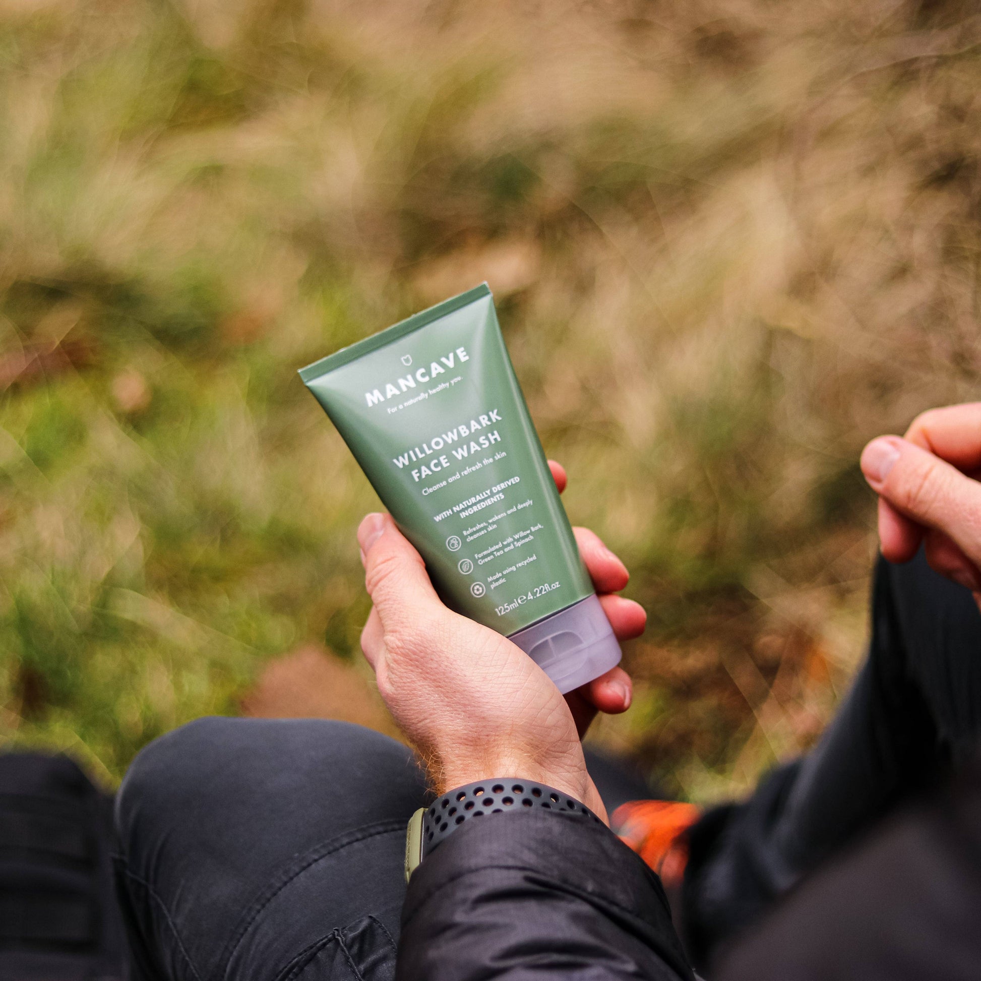 Willowbark Face Wash 125ml, Mens Skincare Routine, Mens Gift: 125ml