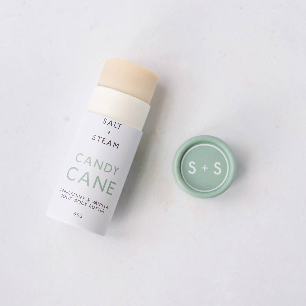 Candy Cane Peppermint & Vanilla Solid Body Butter Tube 65g