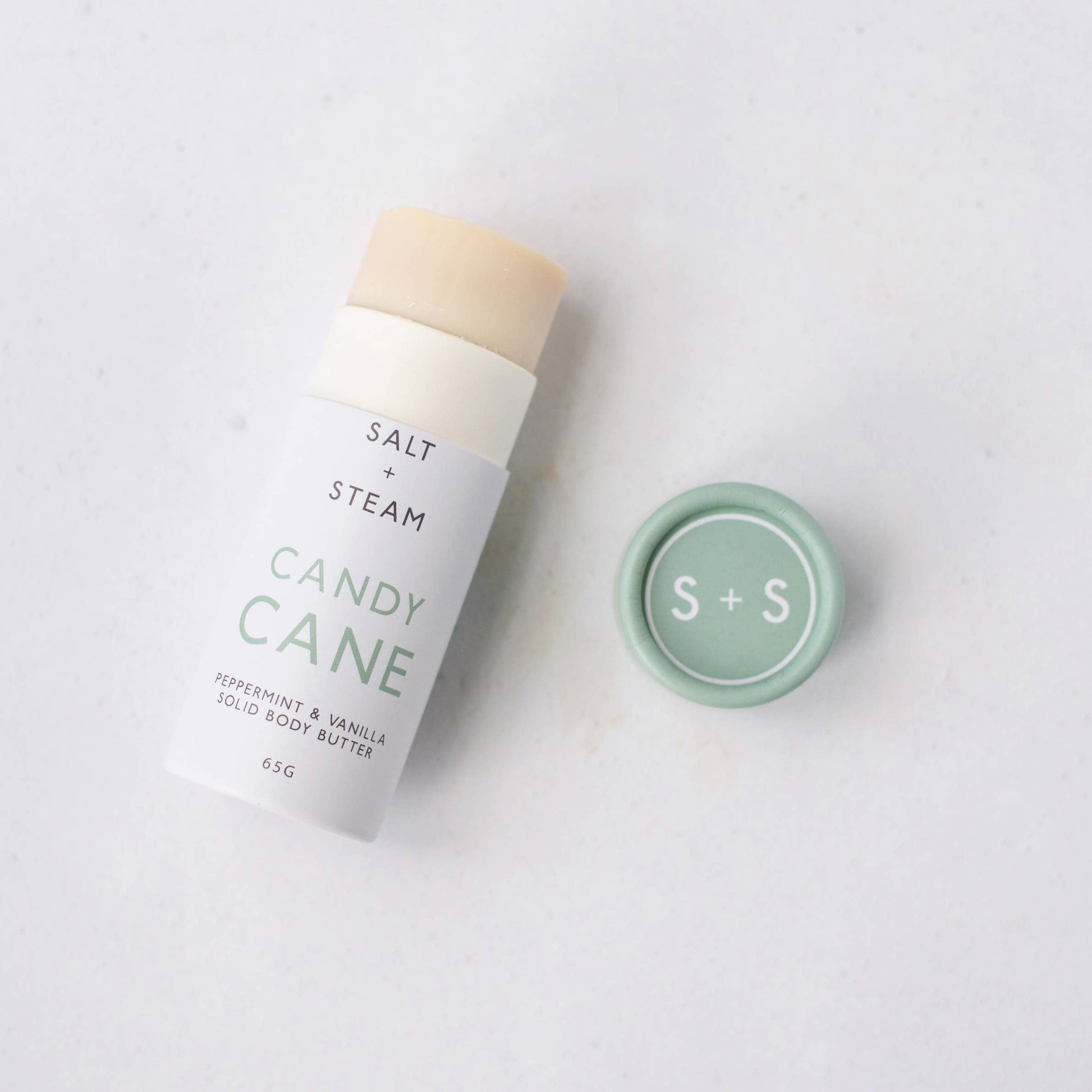 Candy Cane Peppermint & Vanilla Solid Body Butter Tube 65g