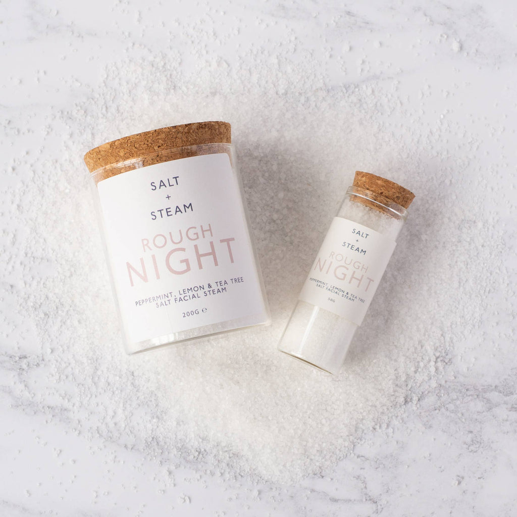 Rough Night - Peppermint & Lemon Facial Steam 50g & 200g: Jar
