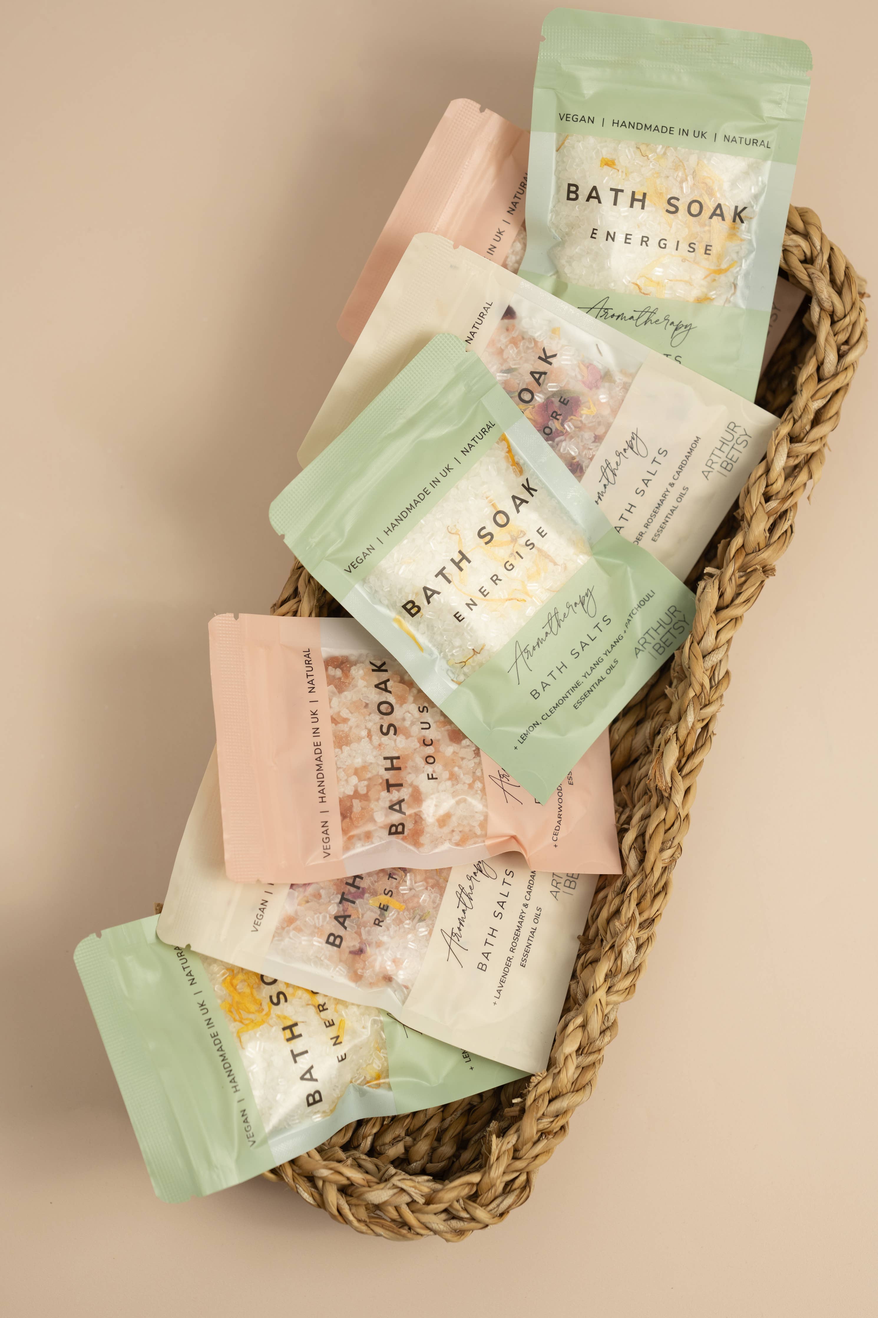 Aromatherapy Bath soak pouch Bath salts: Restore