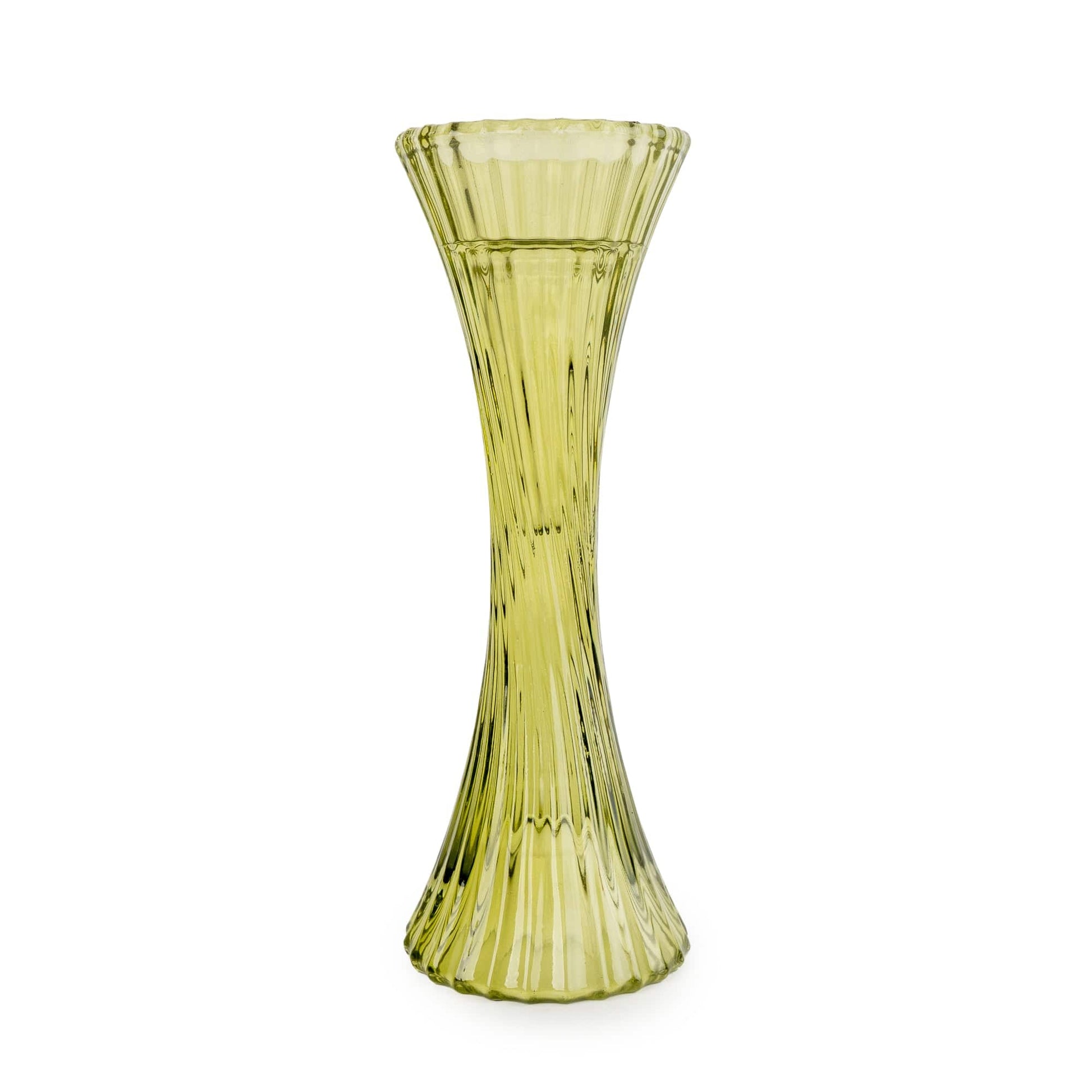 Fluted Glass Candlestick