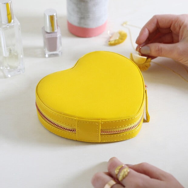 Heart Travel Jewellery Case