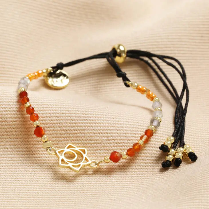 sacral Chakra 14ct Gold Plated Braclet