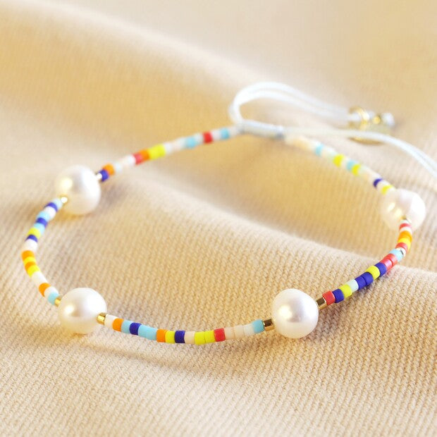Miyuki Seed Bead & Freshwater Pearl Bracelet