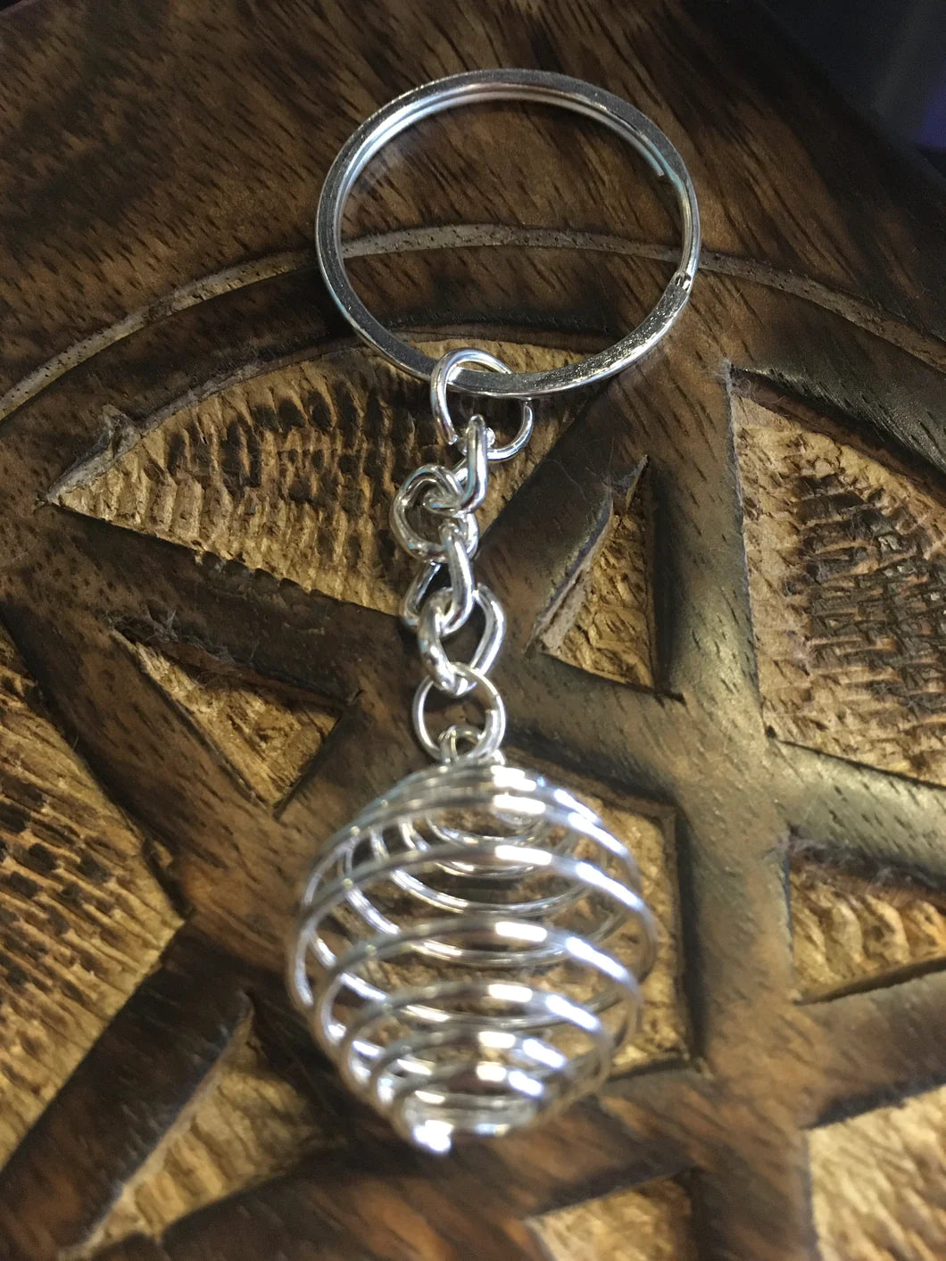 Gemstone Cage Keyring