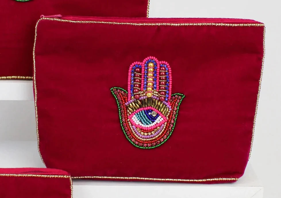 Rainbow Hamsa Hand Small Purse