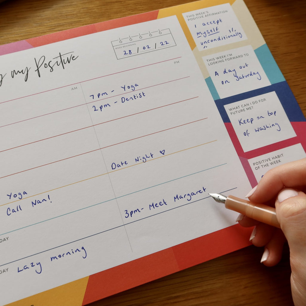 The Positive Planner - Weekly Desk Pad