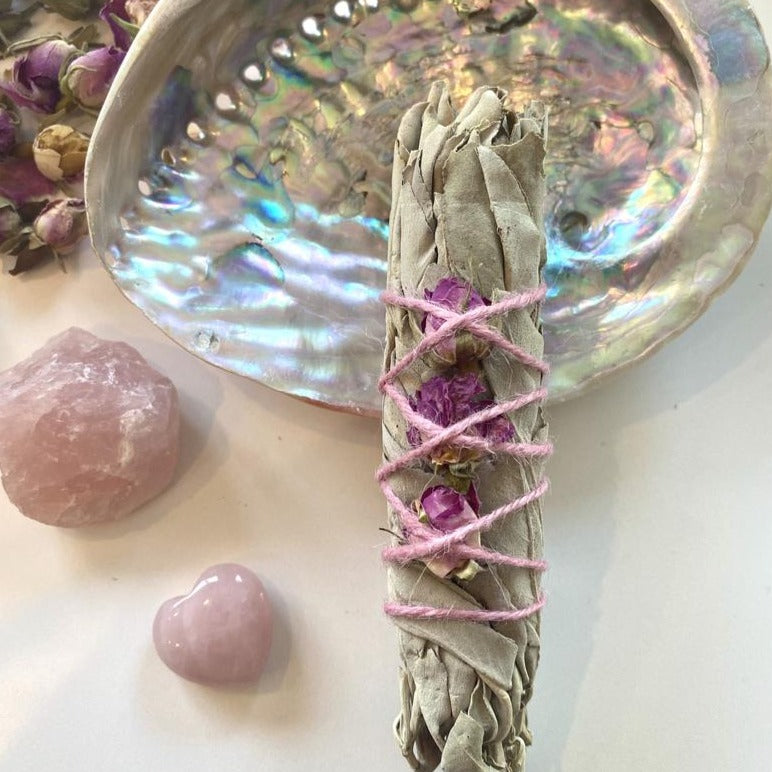 Crystal Smudge Kit for Love & Healing