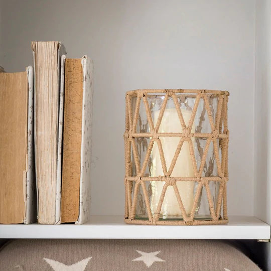 Jute Hurricane Lantern